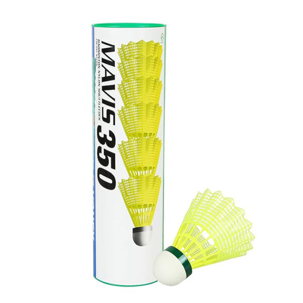 Yonex Mavis 350 Green Cap Nylon Shuttlecock (Yellow)