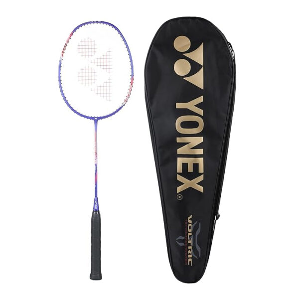 YONEX Voltric Lite 25i Graphite Strung Badminton Racket with Full Racket Cover (Blue) | for Intermediate Players | 77 Grams | Maximum String Tension – 30lbs