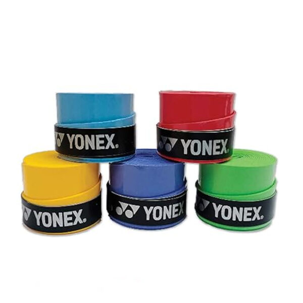 YONEX Tech-501B Badminton Synthetic Over Grips (Multicolor, Pack of 5), Polyurethane