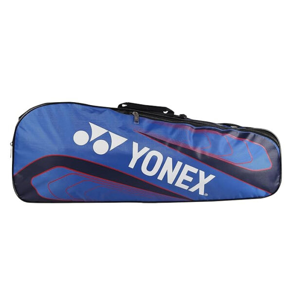 YONEX Badminton Kitbag BT5 | Model 23025 | 2 Zipper Compartment for Storage of 3 Rackets and Clothes| Color Royal Blue Navy